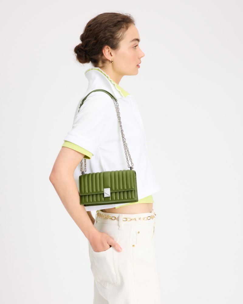 Deco Quilted Mini Flap Chain Crossbody