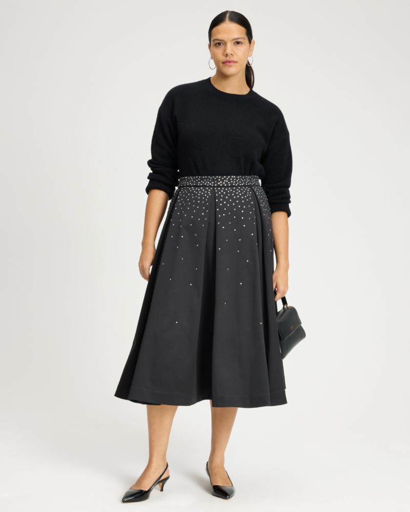 Embellished Midi Skirt
