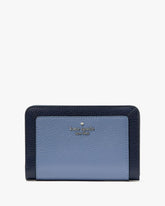 Lena Colorblock Medium Compact Bifold Wallet
