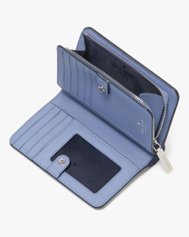 Lena Colorblock Medium Compact Bifold Wallet