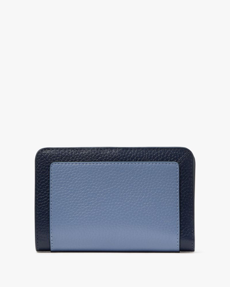 Lena Colorblock Medium Compact Bifold Wallet