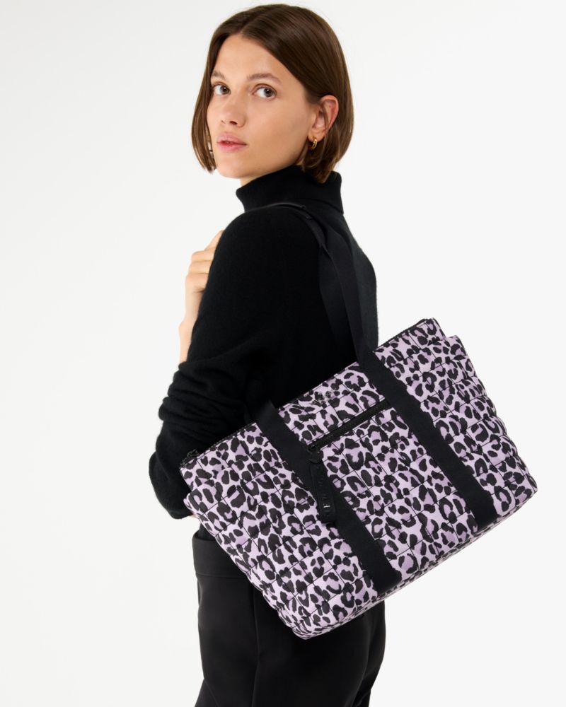 Camden Spotted Leopard Medium Tote