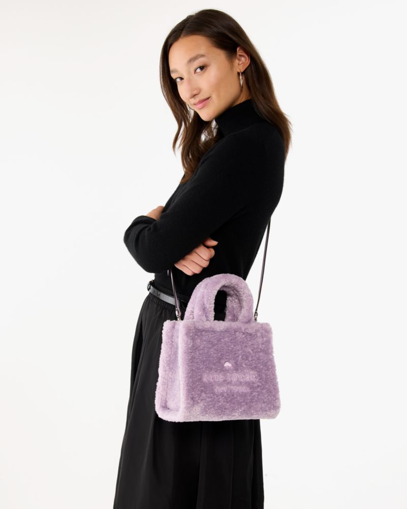 Ellie Faux Fur Small Tote