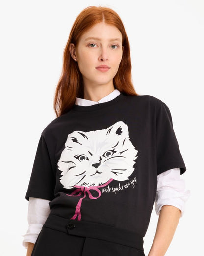 Embellished Cat Tee