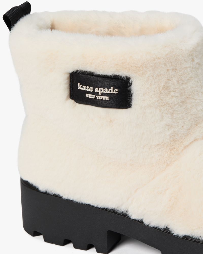 Puffed Faux Fur Pull-on Booties