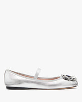 Renata Metallic Mary Jane Ballet Flats