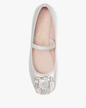 Renata Metallic Mary Jane Ballet Flats