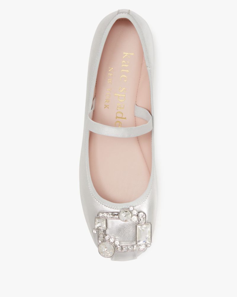 Renata Metallic Mary Jane Ballet Flats