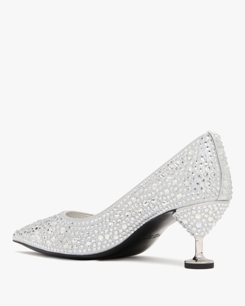 Garnish Satin Crystal Pumps