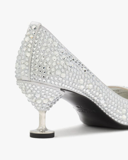 Garnish Satin Crystal Pumps