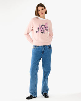 Snake Floral Sweatshirt