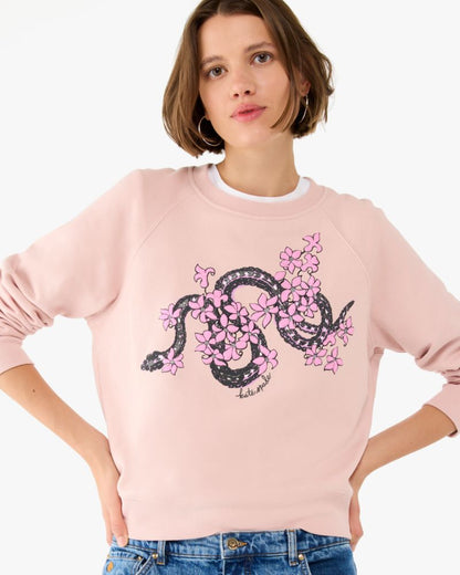 Snake Floral Sweatshirt