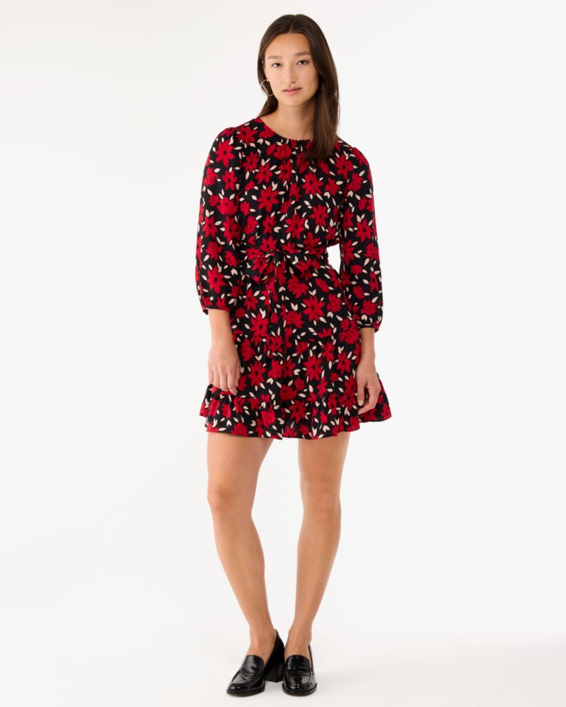 Winter Blooms Shift Dress