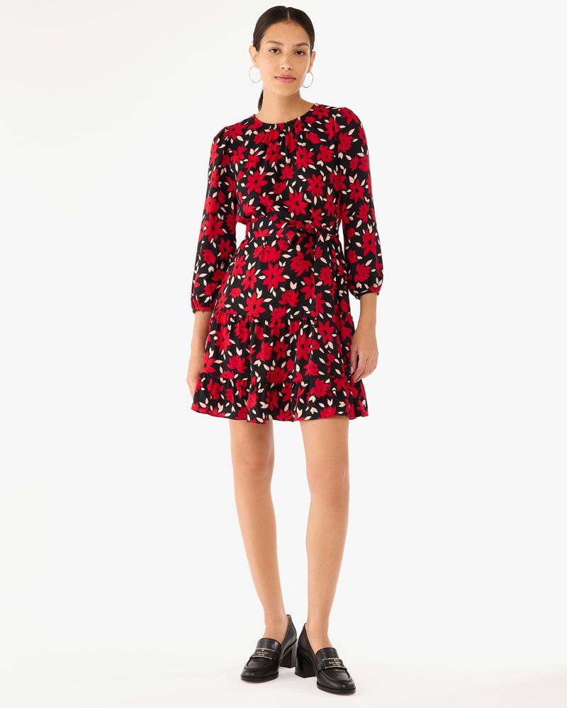 Winter Blooms Shift Dress
