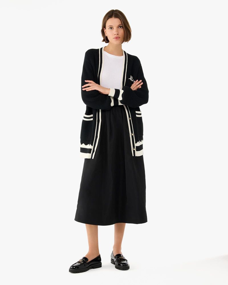 Oversized Logo Cardigan