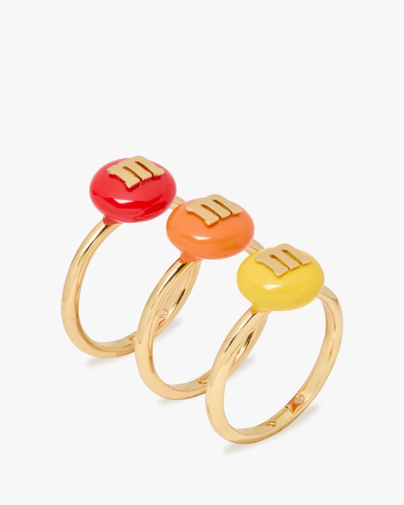 M&M's x Kate Spade New York Stacking Ring Set