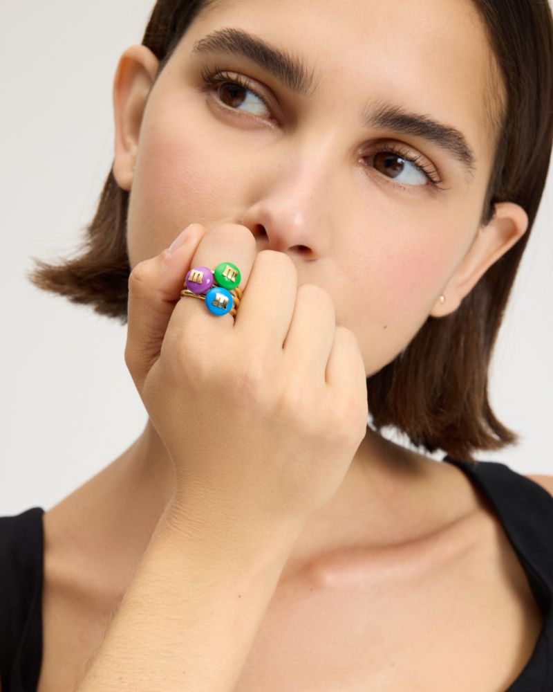 M&M's x Kate Spade New York Stacking Ring Set