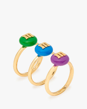 M&M's x Kate Spade New York Stacking Ring Set