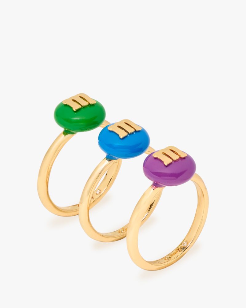 M&M's x Kate Spade New York Stacking Ring Set