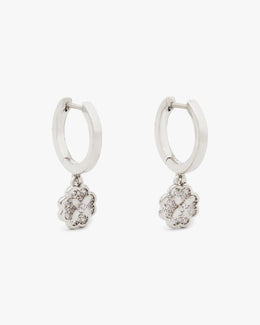 Heritage Bloom Huggie Drop Earrings