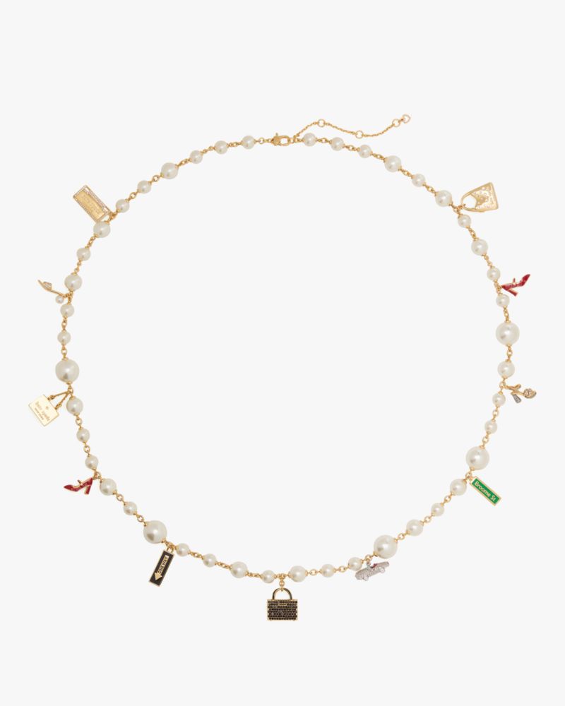 New York Minute Statement Charm Necklace