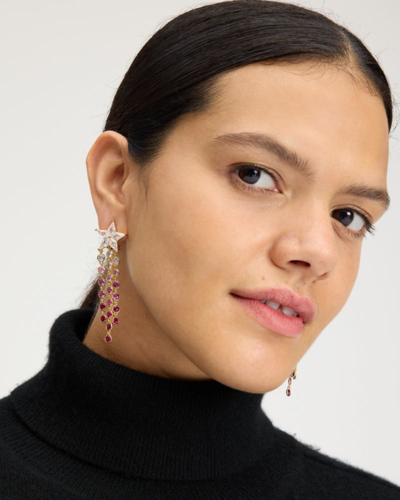 Cosmos Star Fringe Earrings