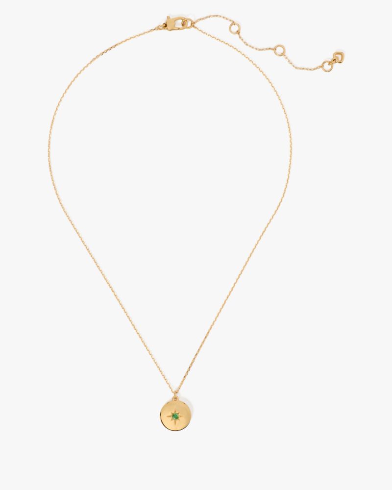 The Color Spark Collection Green Joy Medallion Necklace