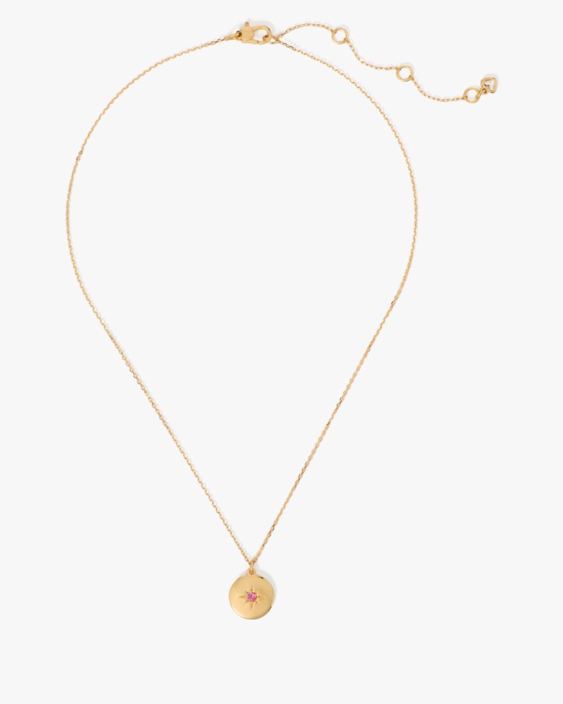 The Color Spark Collection Pink Peace Medallion Necklace