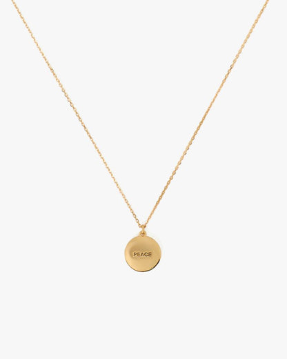 The Color Spark Collection Pink Peace Medallion Necklace