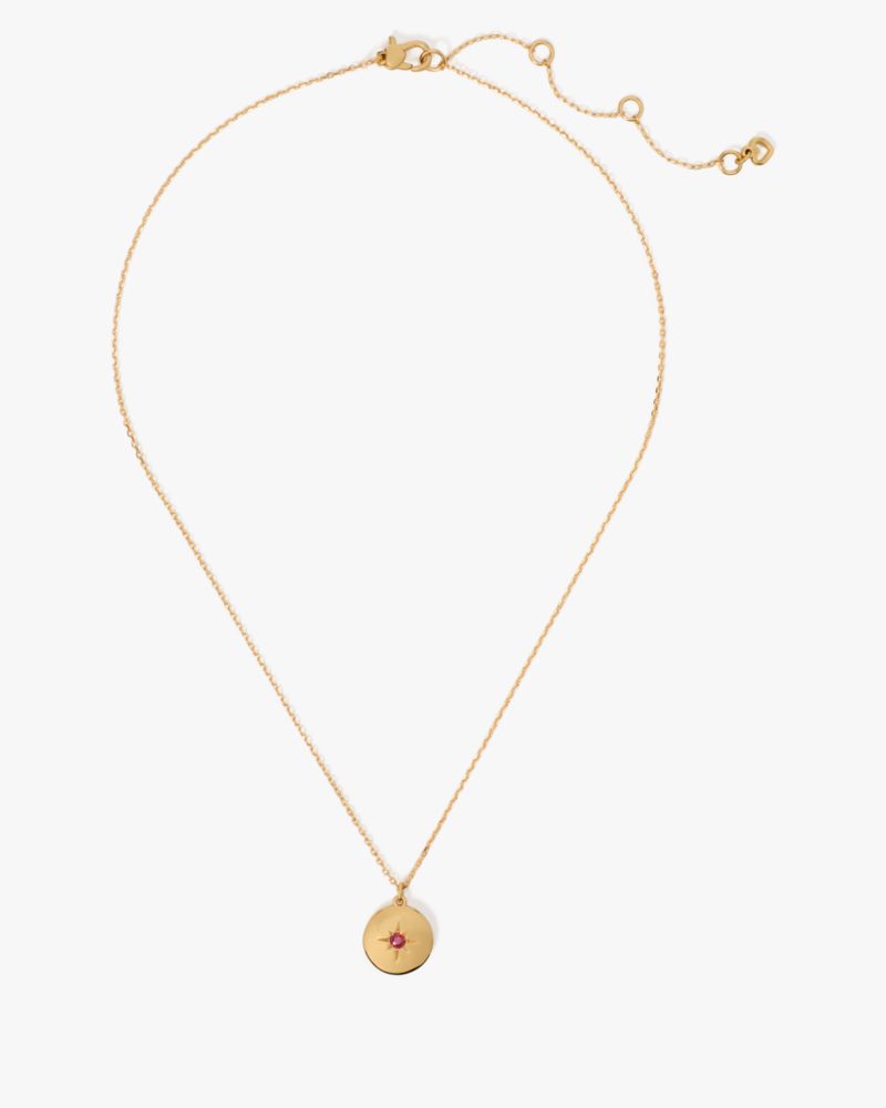 The Color Spark Collection Red Strength Medallion Necklace