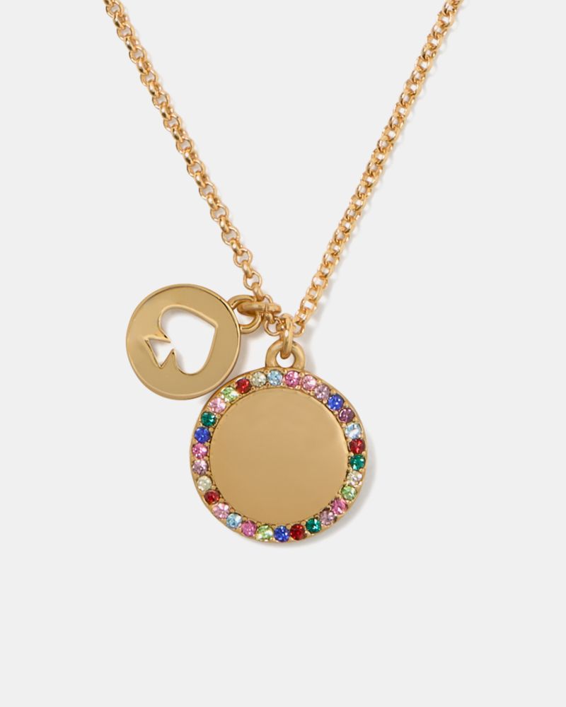 Spot The Spade Pave Charm Pendant