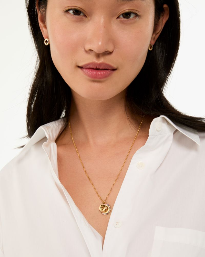 Spot The Spade Pave Charm Pendant
