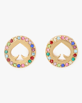 Spot The Spade Pave Halo Spade Studs