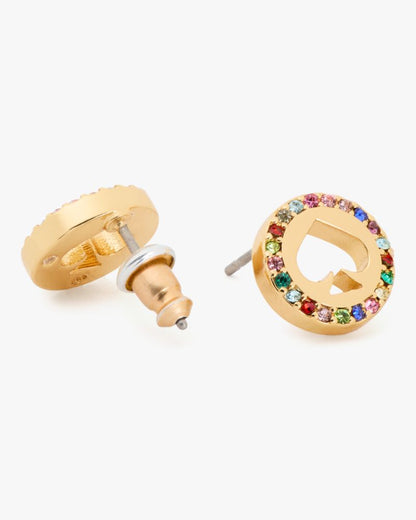 Spot The Spade Pave Halo Spade Studs
