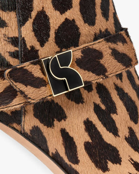 Dakota Leopard Zip Up Booties