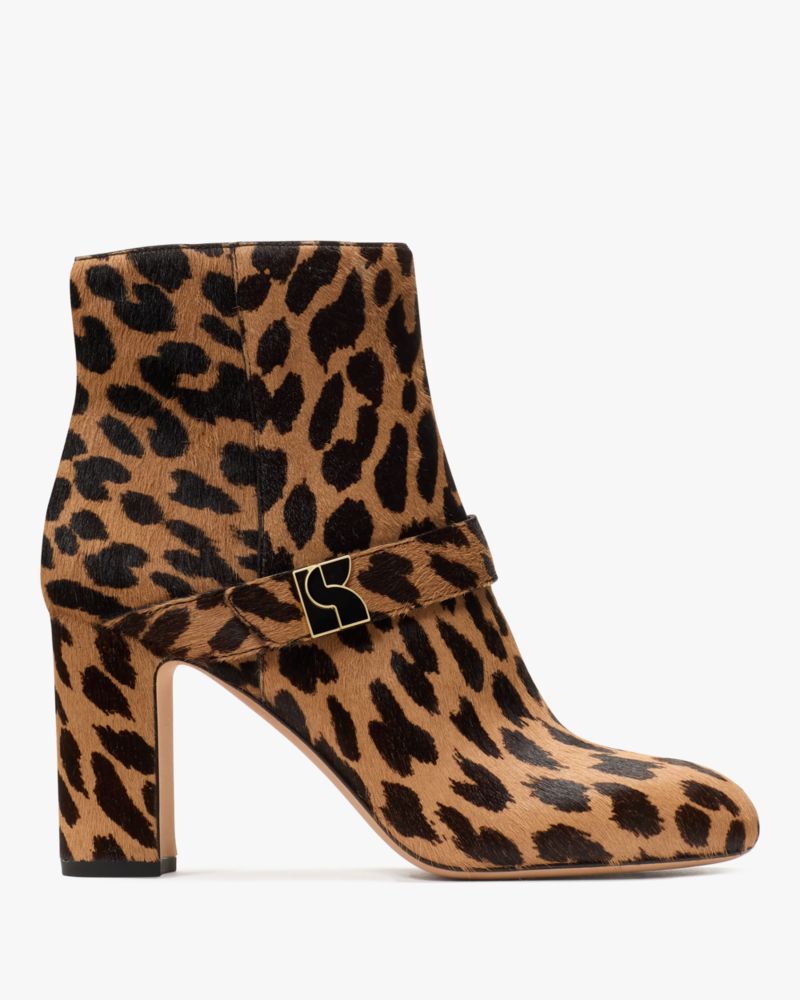 Dakota Leopard Zip Up Booties