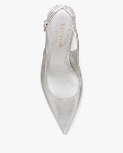Soiree Metallic Slingback Pumps