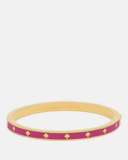 Spot The Spade Enamel Hinged Bangle