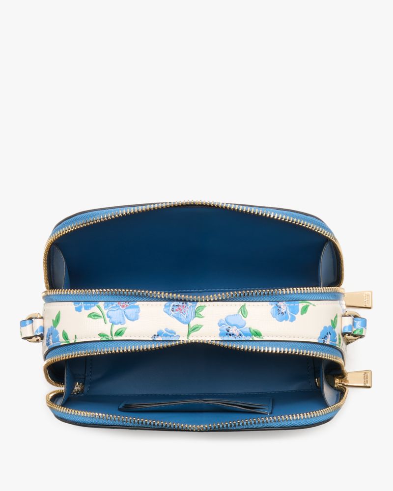 Devin Springtime Blooms Double Zip Dome Crossbody