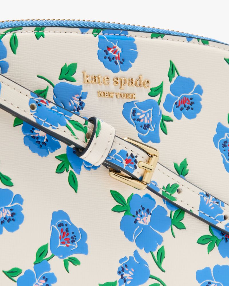 Devin Springtime Blooms Double Zip Dome Crossbody