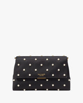 Grace Pearl Embellished Satin Clutch