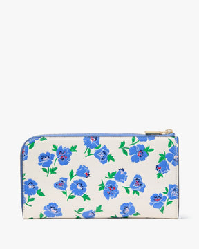 Devin Springtime Blooms Zip Around Continental Wallet