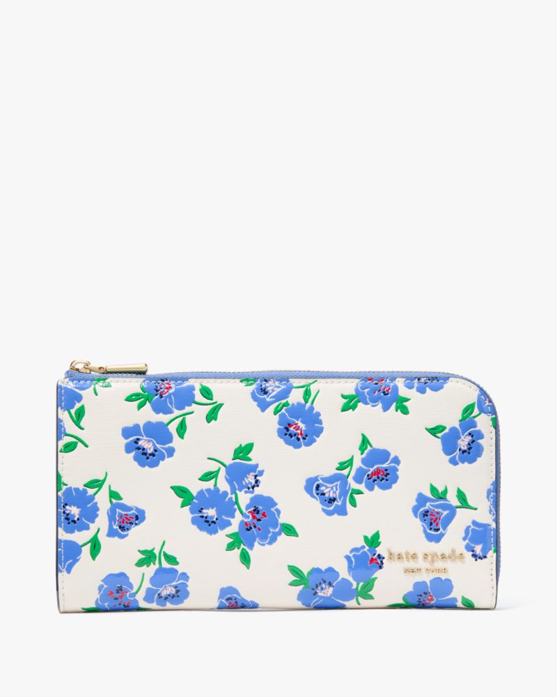 Devin Springtime Blooms Zip Around Continental Wallet