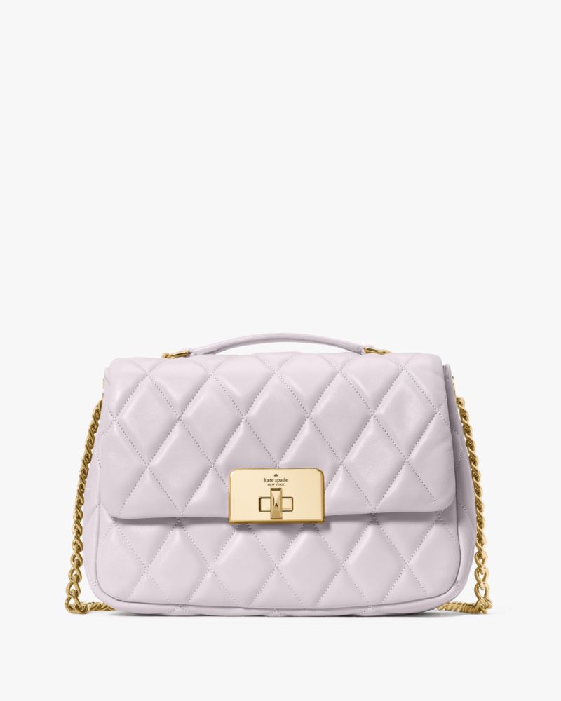 Carey Quilted Small Flap Crossbody
