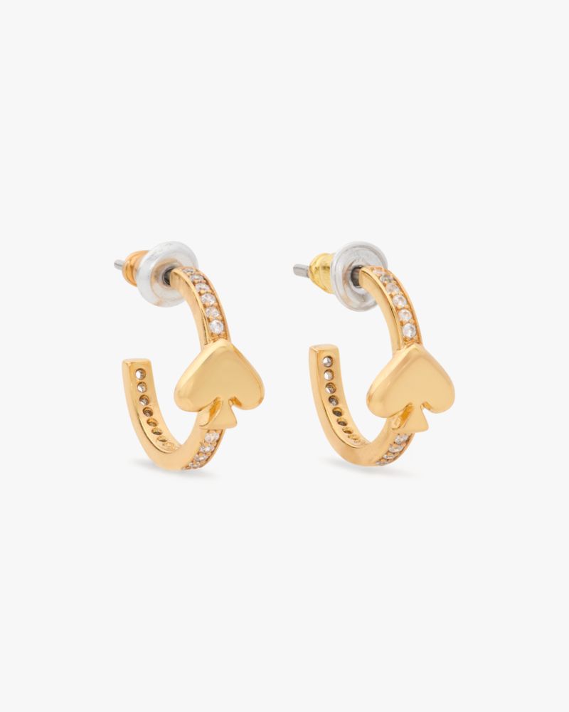 Everyday Spade Stone Pave Huggies