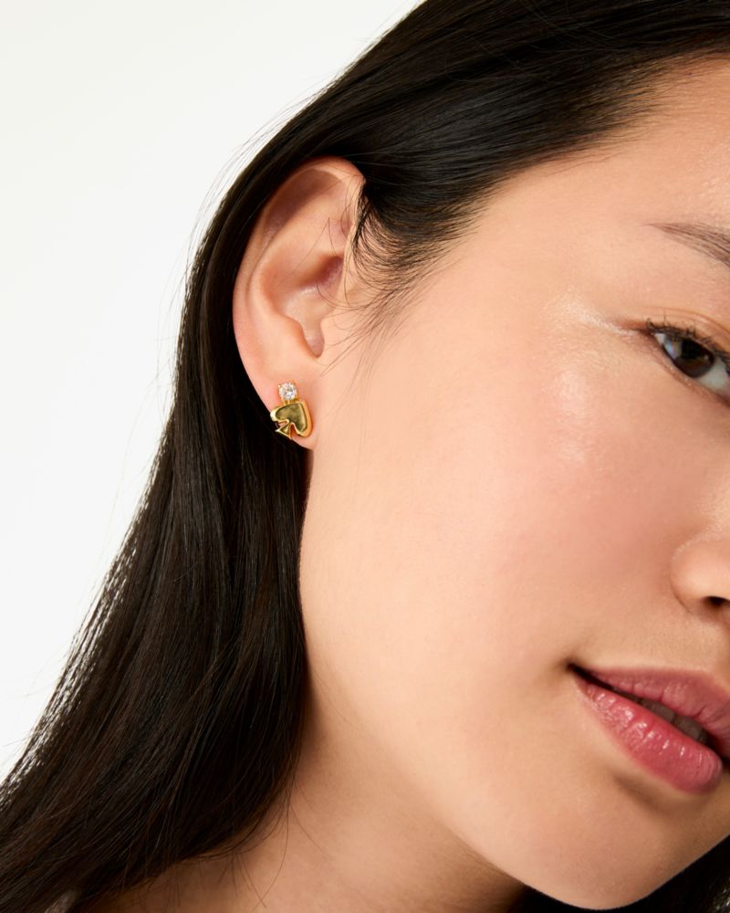 Everyday Spade Stone Studs