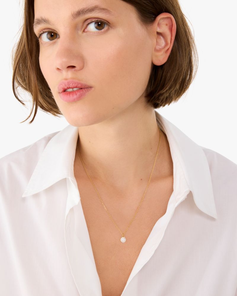 You're A Gem Pave Halo Pendant