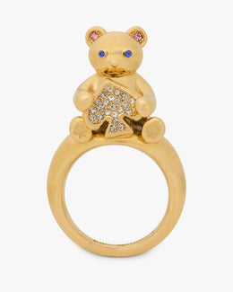 Oh What Fun Spade Teddy Bear Ring