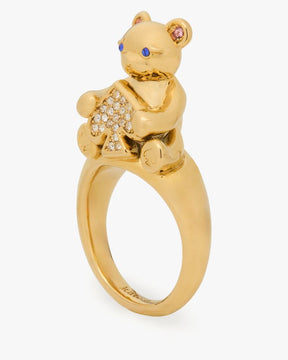 Oh What Fun Spade Teddy Bear Ring