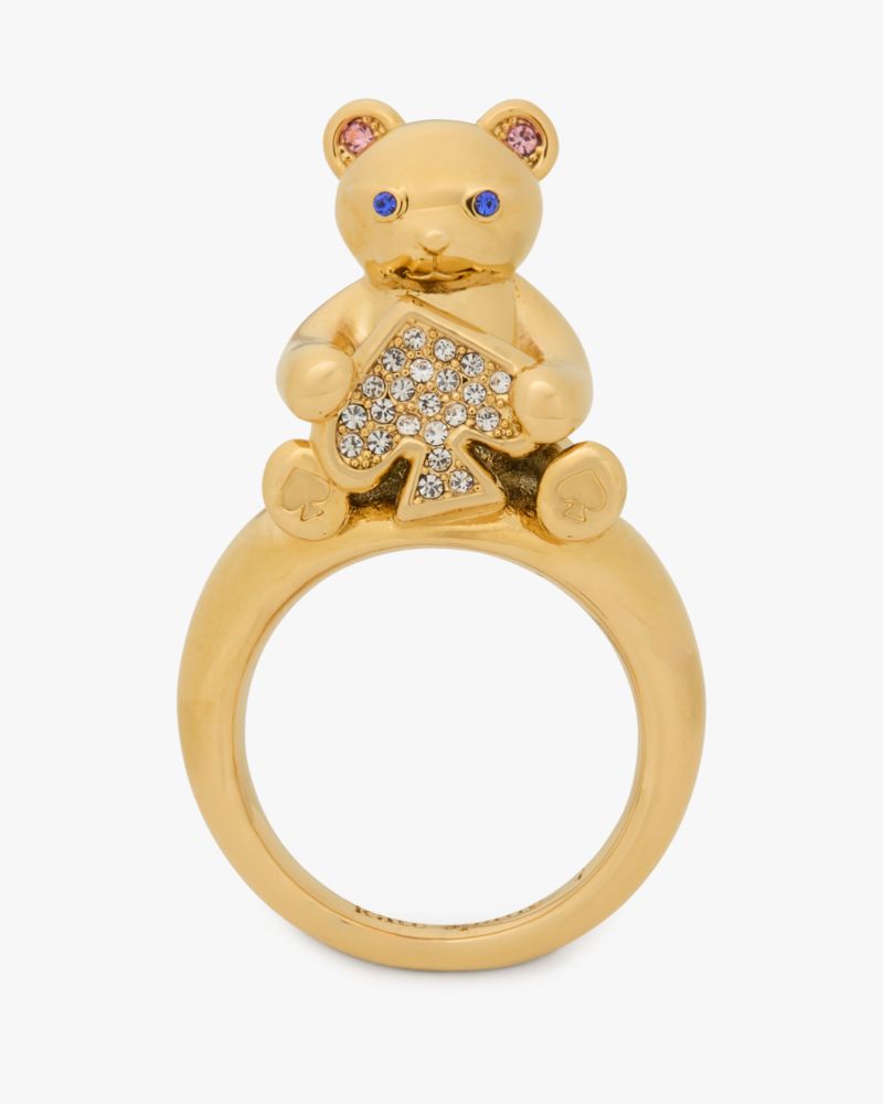 Oh What Fun Spade Teddy Bear Ring